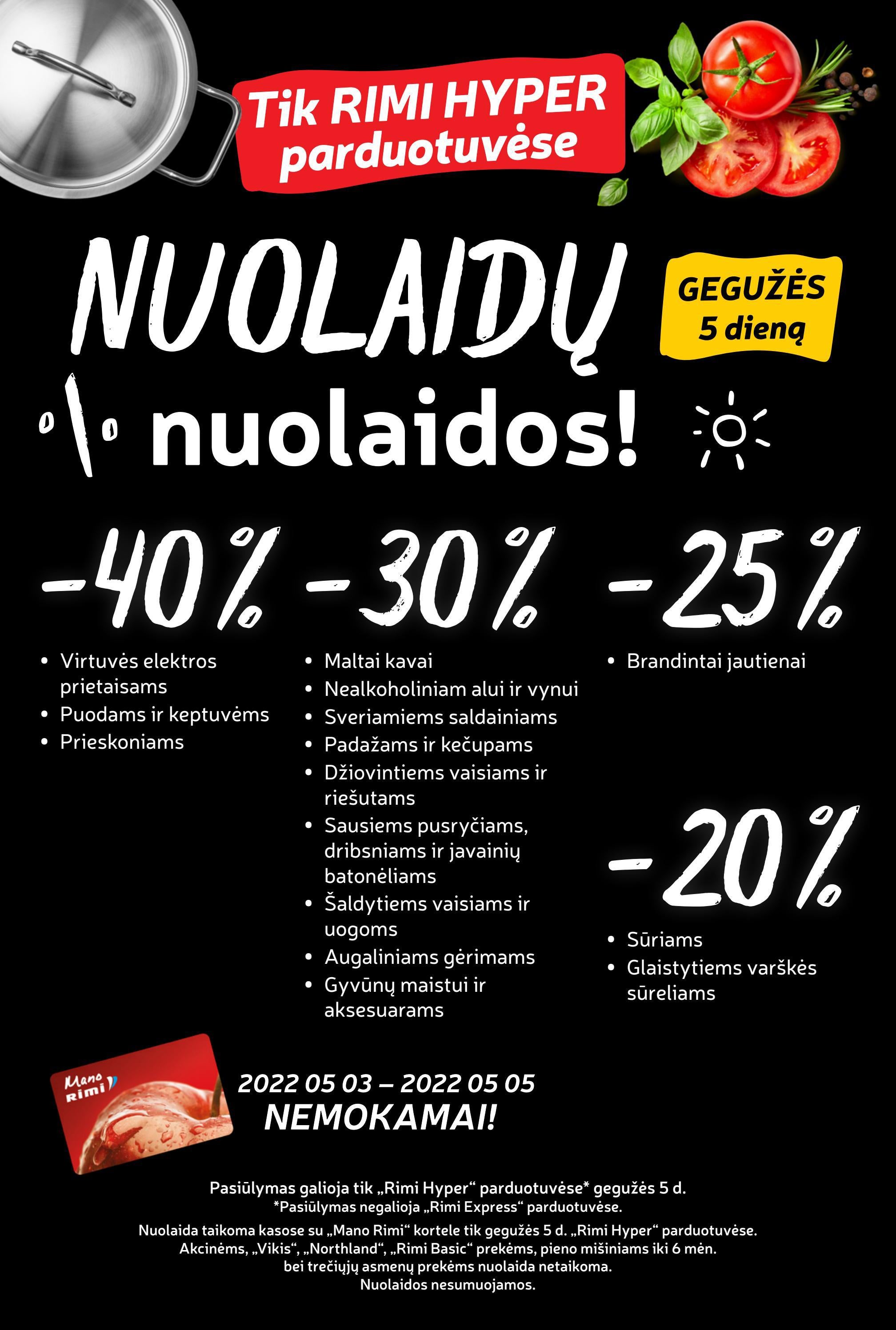 Rimi savaitinis leidinys akcijos nuo 
  2022-05-03 iki 
  2022-05-09 | Leidinukas.lt puslapis 23