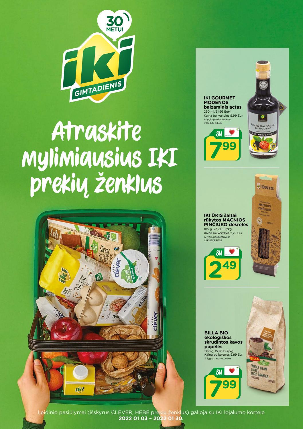 Atraskite mylimiausius IKI prekių ženklus akcijos nuo 
  2022-01-03 iki 
  2022-01-30 | Leidinukas.lt puslapis 1