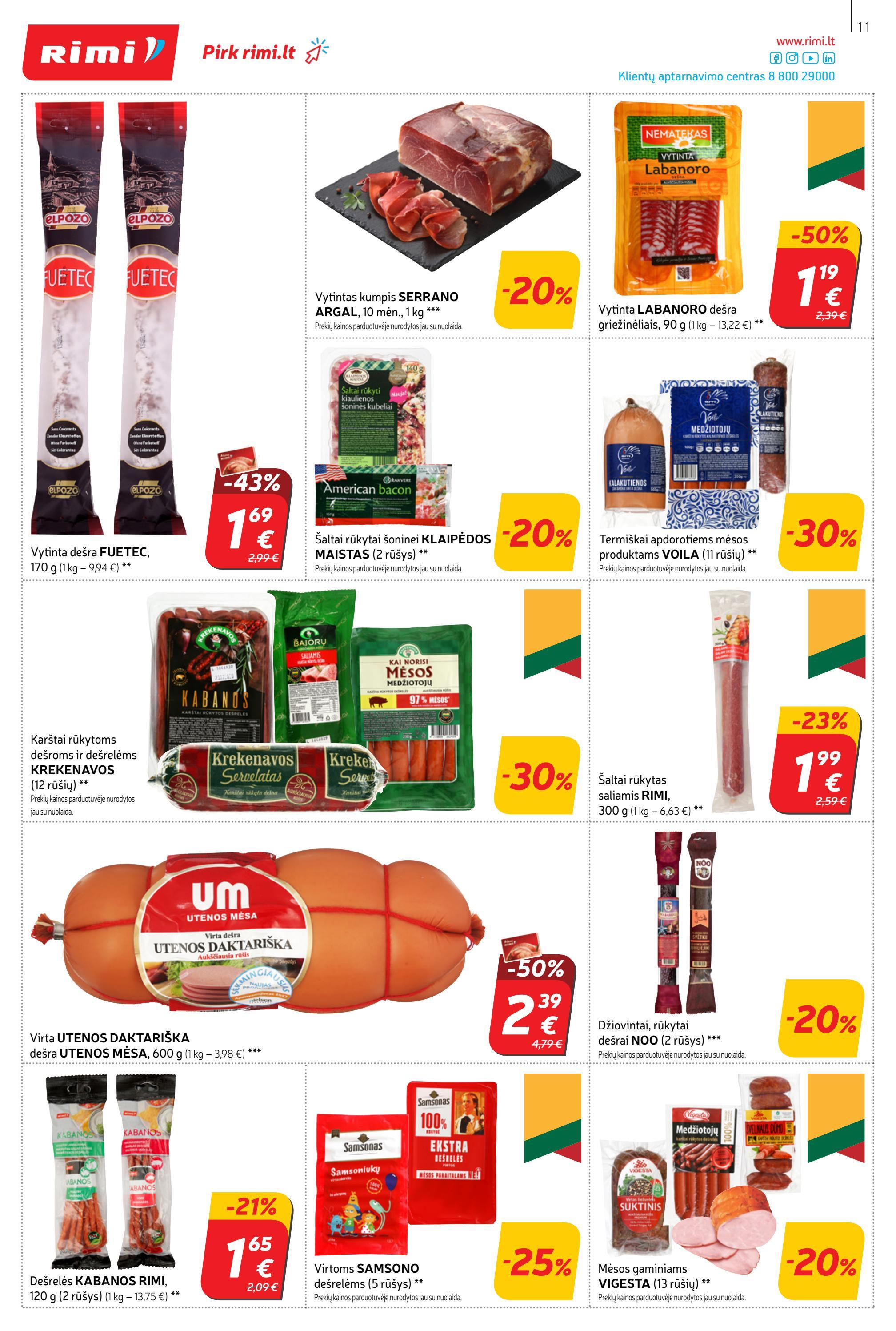 Rimi savaitinis leidinys akcijos nuo 
  2022-06-07 iki 
  2022-06-13 | Leidinukas.lt puslapis 11