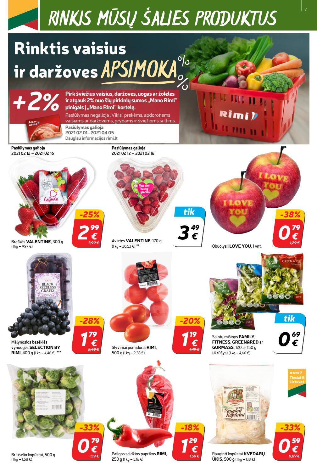 Rimi savaitinis leidinys akcijos nuo 
  2021-02-09 iki 
  2021-02-16 | Leidinukas.lt puslapis 7