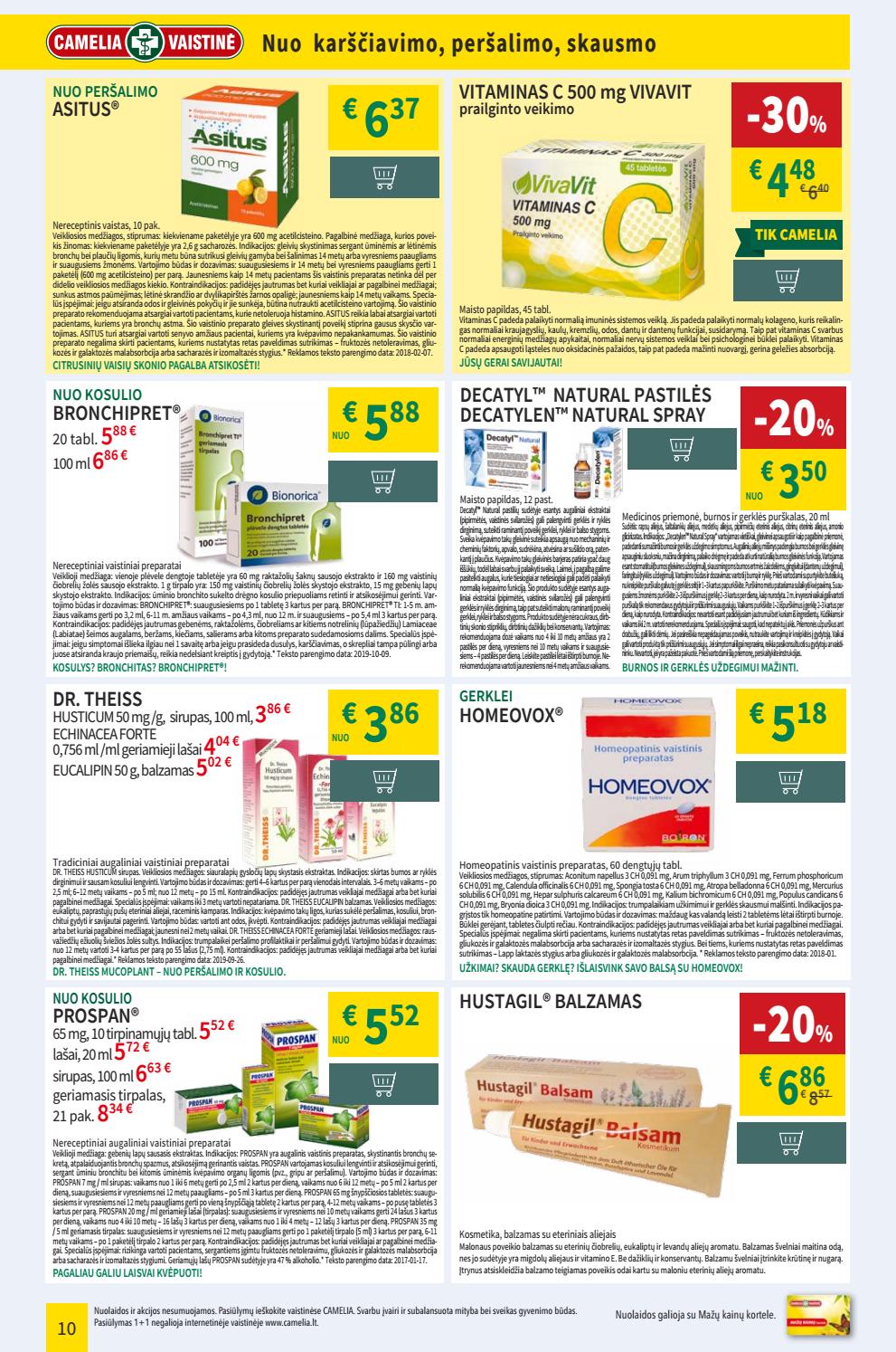 Camelia leidinys akcijos nuo 
  2019-11-01 iki 
  2019-11-30 | Leidinukas.lt puslapis 10