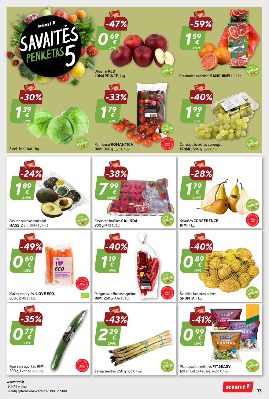 Rimi savaitinis leidinys 11 akcijos nuo 
  2024-03-12 iki 
  2024-03-18 | Leidinukas.lt puslapis 13