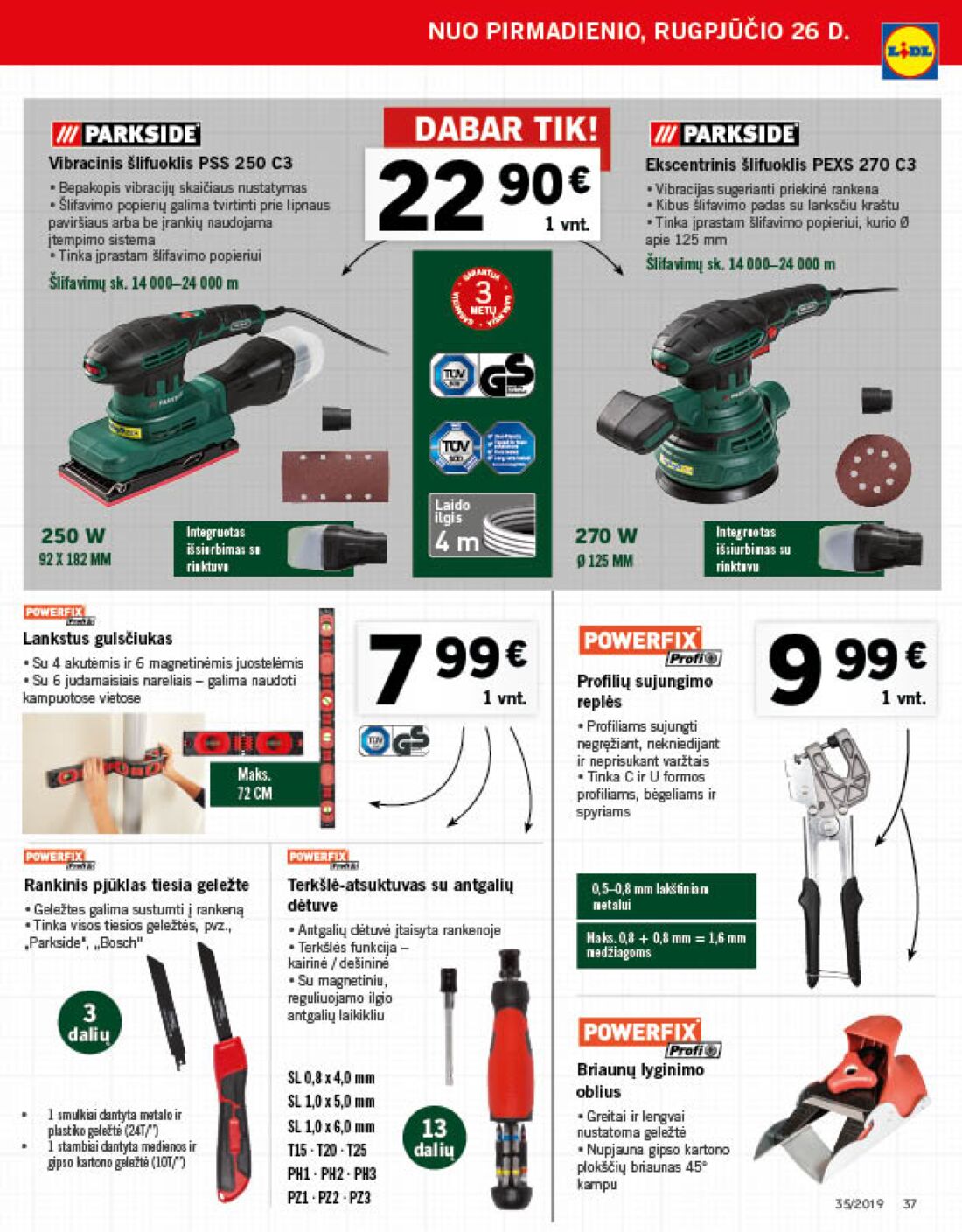 Lidl savaitinis leidinys akcijos nuo 
  2019-08-26 iki 
  2019-09-01 | Leidinukas.lt puslapis 37