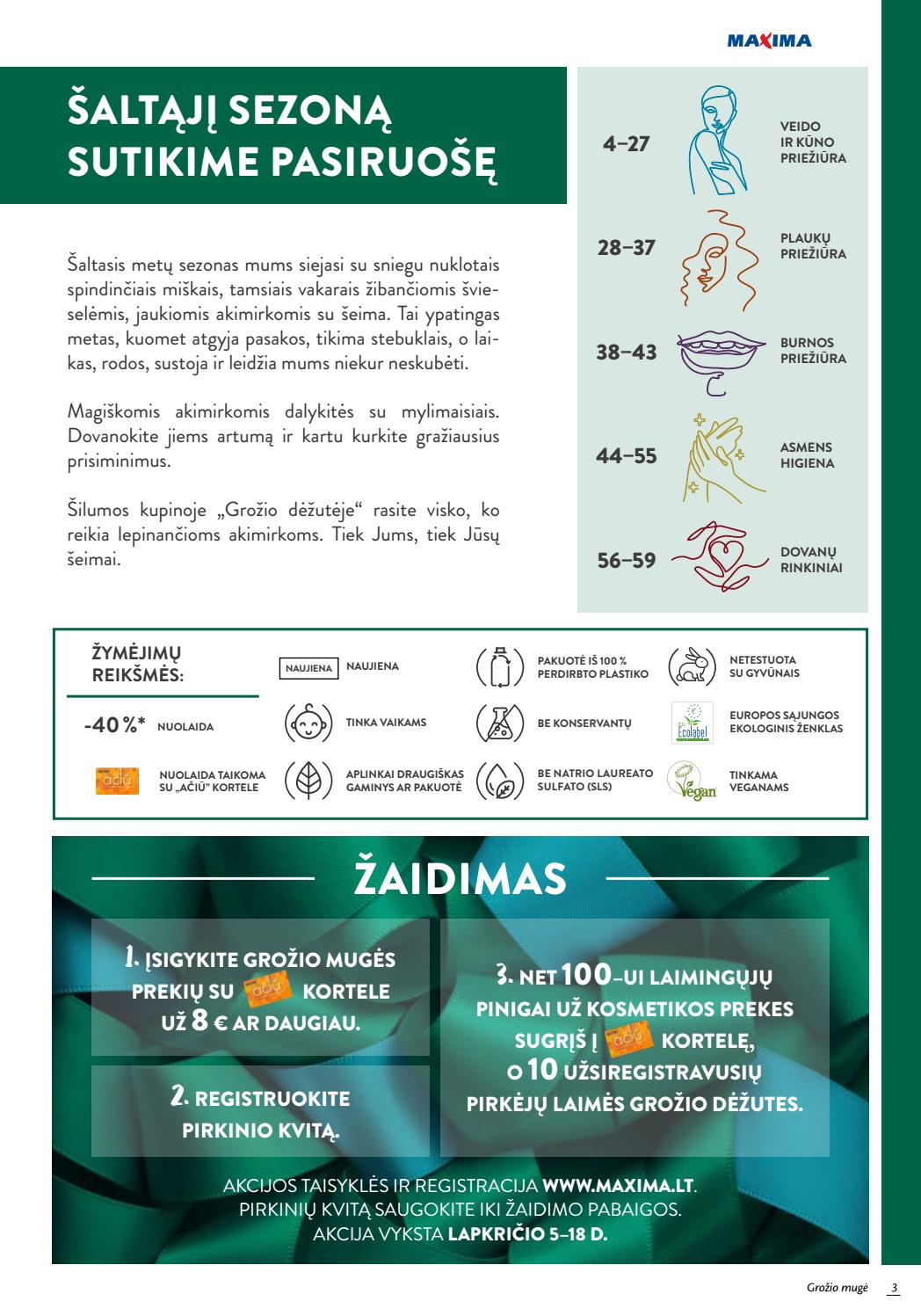 Maxima kaininis leidinys akcijos nuo 
  2020-11-05 iki 
  2020-11-18 | Leidinukas.lt puslapis 3