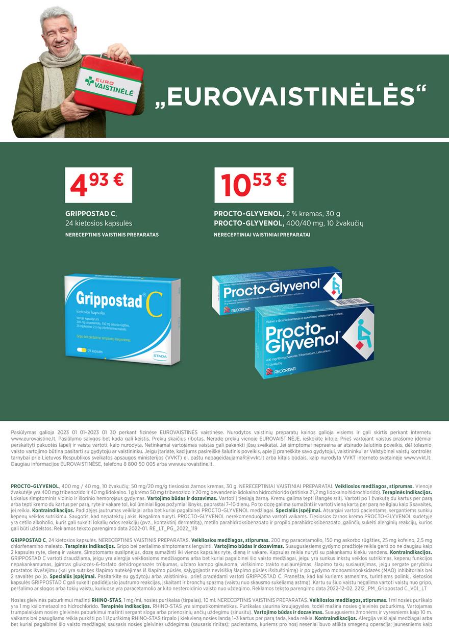 Euro vaistinė leidinys akcijos nuo 
  2023-01-01 iki 
  2023-01-30 | Leidinukas.lt puslapis 6