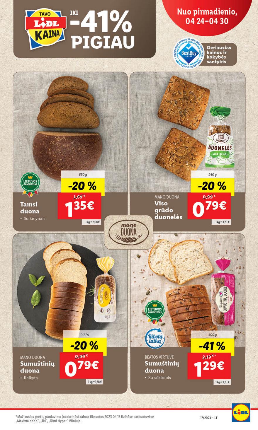 Lidl maisto prekių pasiūlymai akcijos nuo 
  2023-04-24 iki 
  2023-05-01 | Leidinukas.lt puslapis 12