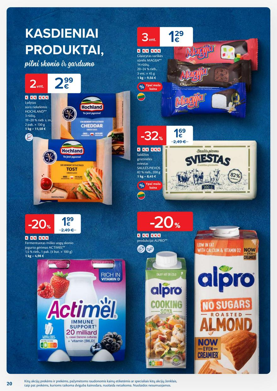 Maxima savaitinis leidinys 10 akcijos nuo 
  2025-03-04 iki 
  2025-03-10 | Leidinukas.lt puslapis 20