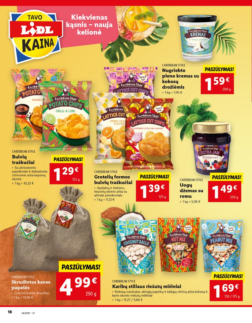 Lidl maisto prekių pasiūlymai akcijos nuo 
  2021-06-14 iki 
  2021-06-20 | Leidinukas.lt puslapis 18
