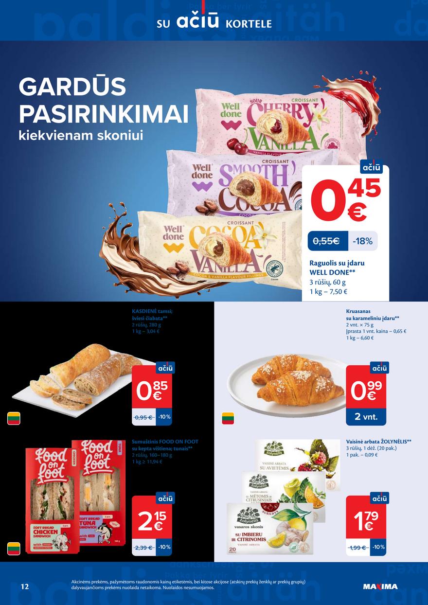 Maxima leidinukas akcijos nuo 
  2026-03-10 iki 
  2026-03-16 | Leidinukas.lt puslapis 12