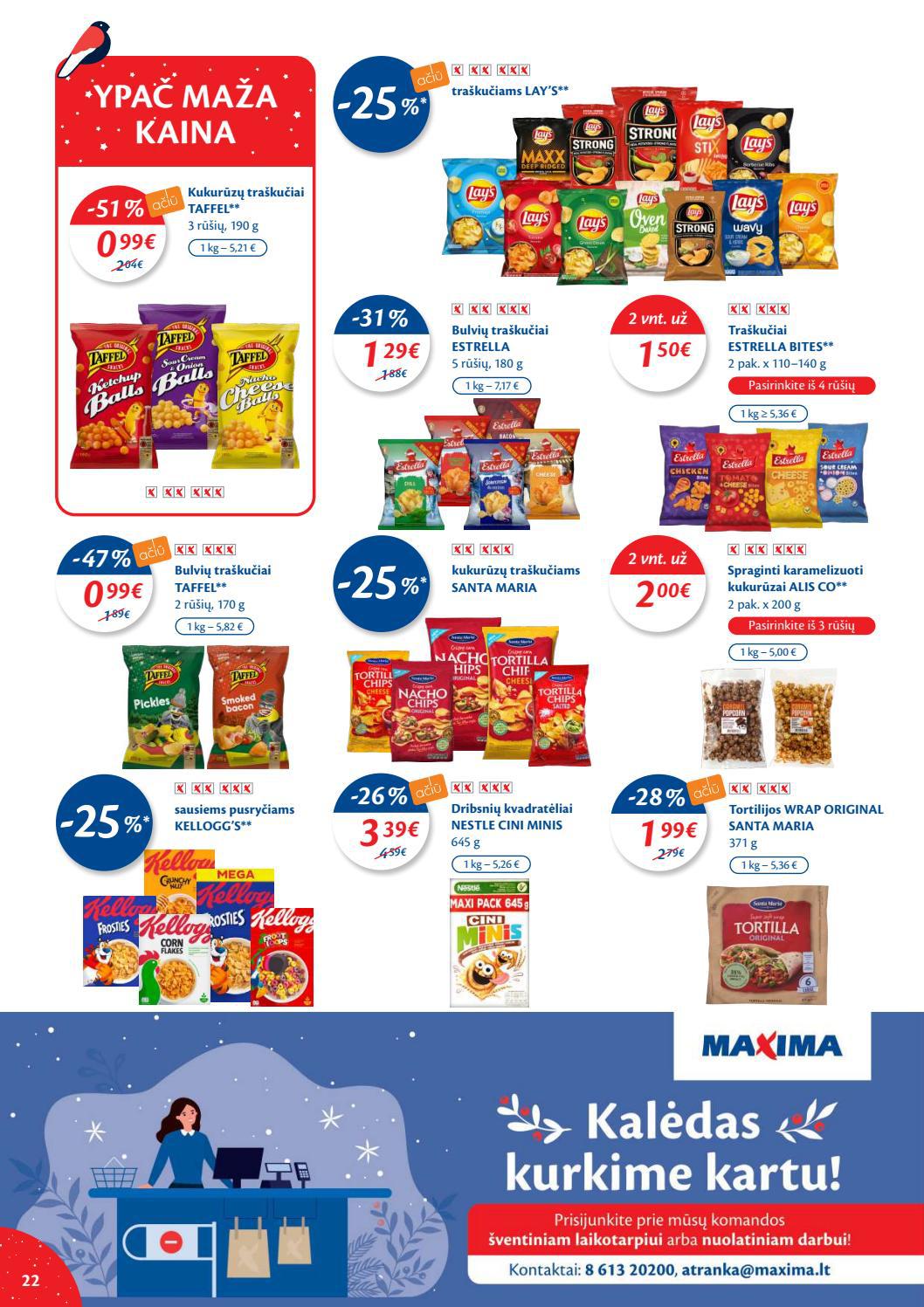 Maxima kaininis leidinys akcijos nuo 
  2021-12-14 iki 
  2021-12-27 | Leidinukas.lt puslapis 22