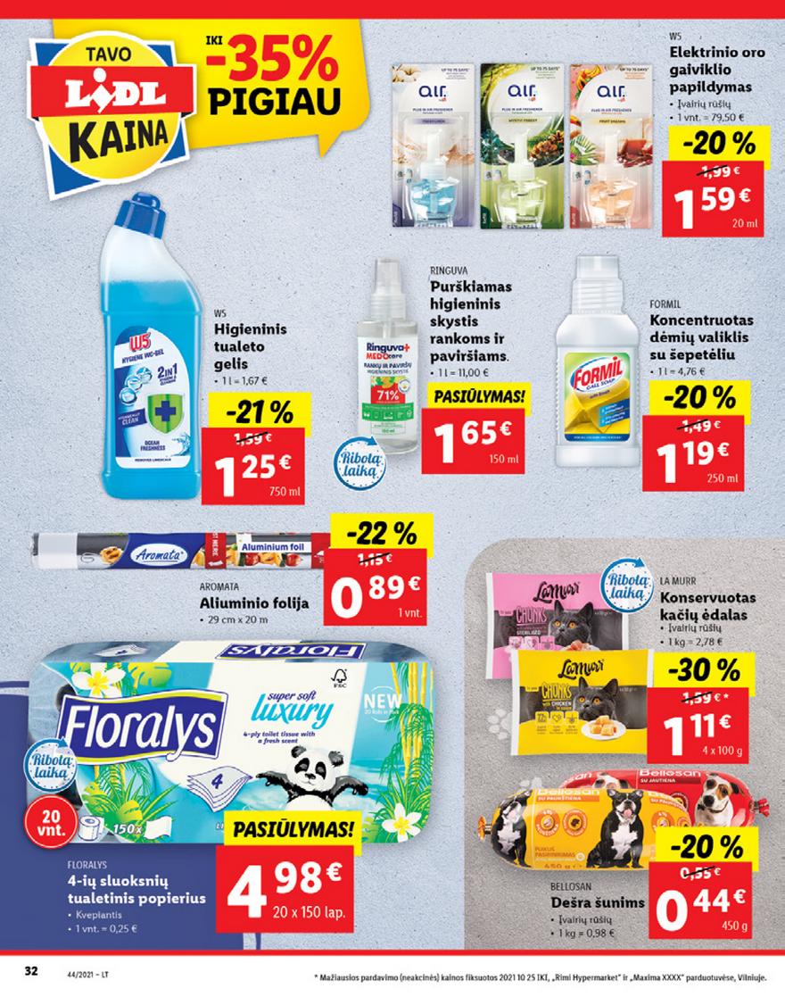 Lidl maisto prekių pasiūlymai akcijos nuo 
  2021-11-01 iki 
  2021-11-07 | Leidinukas.lt puslapis 32