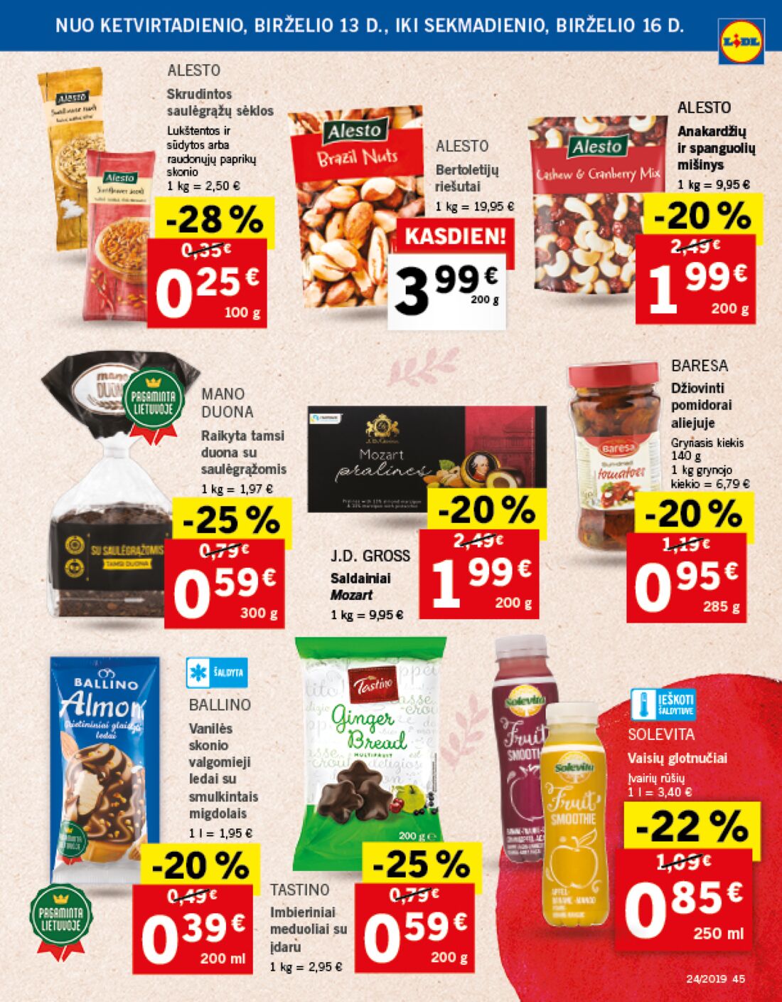 Lidl savaitinis leidinys akcijos nuo 
  2019-06-10 iki 
  2019-06-16 | Leidinukas.lt puslapis 45