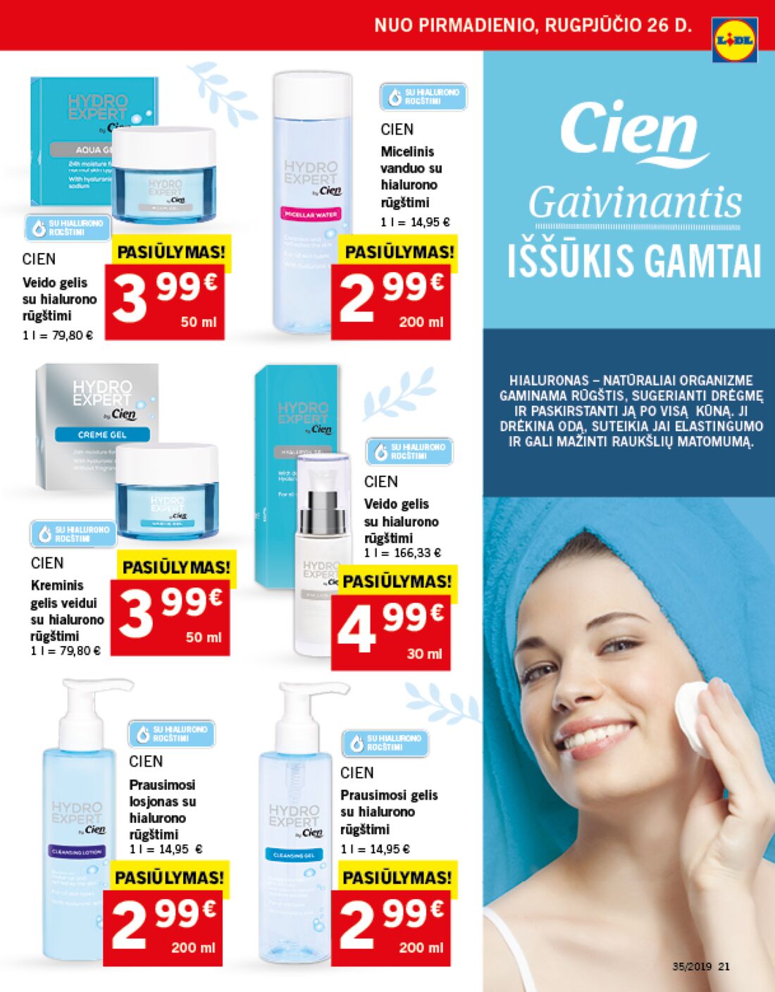 Lidl savaitinis leidinys akcijos nuo 
  2019-08-26 iki 
  2019-09-01 | Leidinukas.lt puslapis 21