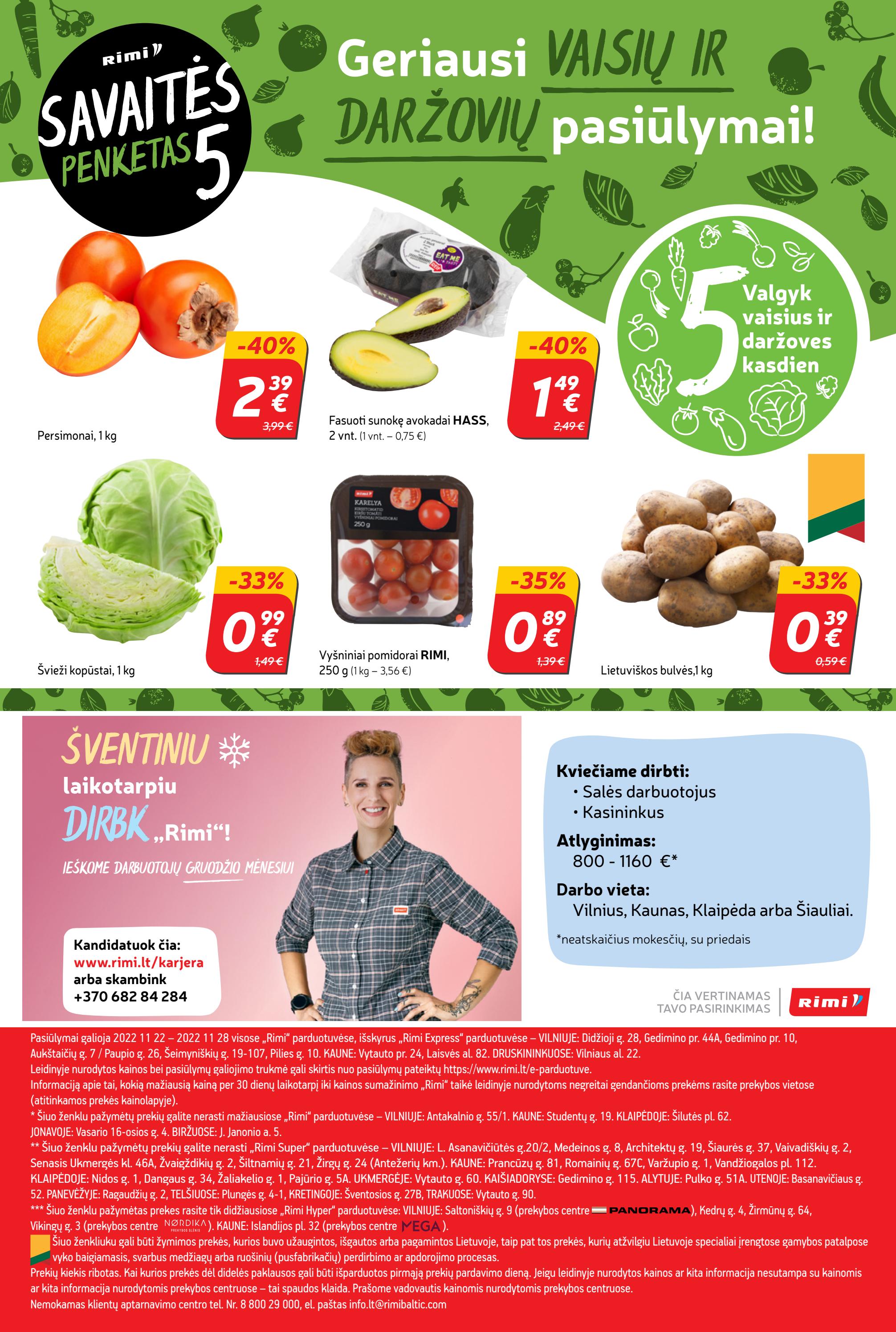 Rimi savaitinis leidinys akcijos nuo 
  2022-11-22 iki 
  2022-11-28 | Leidinukas.lt puslapis 31