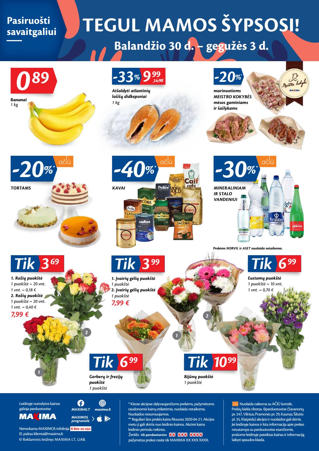Maxima kaininis leidinys akcijos nuo 
  2020-04-28 iki 
  2020-05-04 | Leidinukas.lt puslapis 32