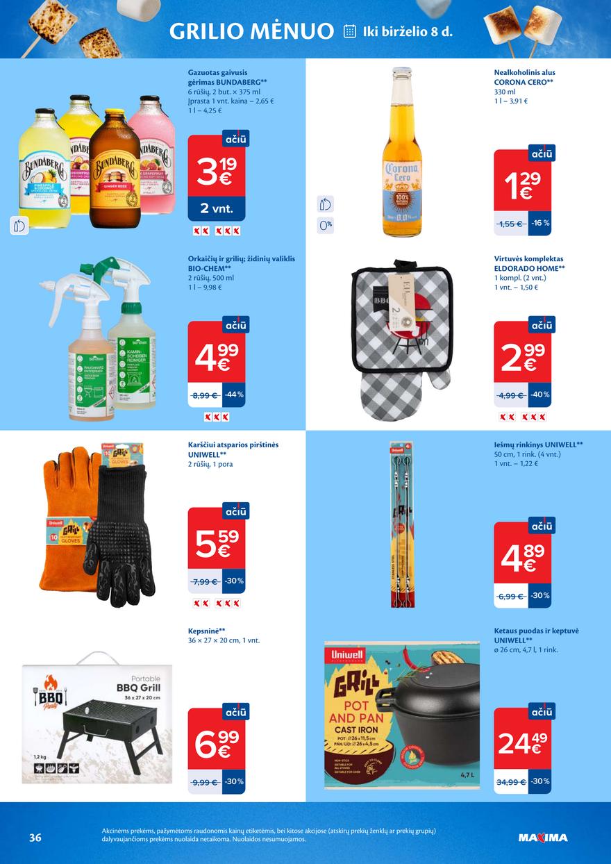 Maxima leidinys akcijos nuo 
  2026-05-19 iki 
  2026-05-25 | Leidinukas.lt puslapis 36