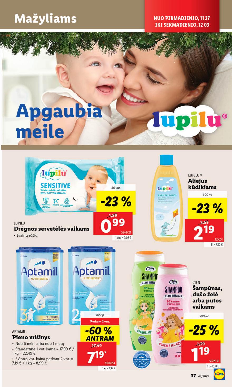 Lidl pasiūlymai akcijos nuo 
  2023-11-27 iki 
  2023-12-03 | Leidinukas.lt puslapis 37