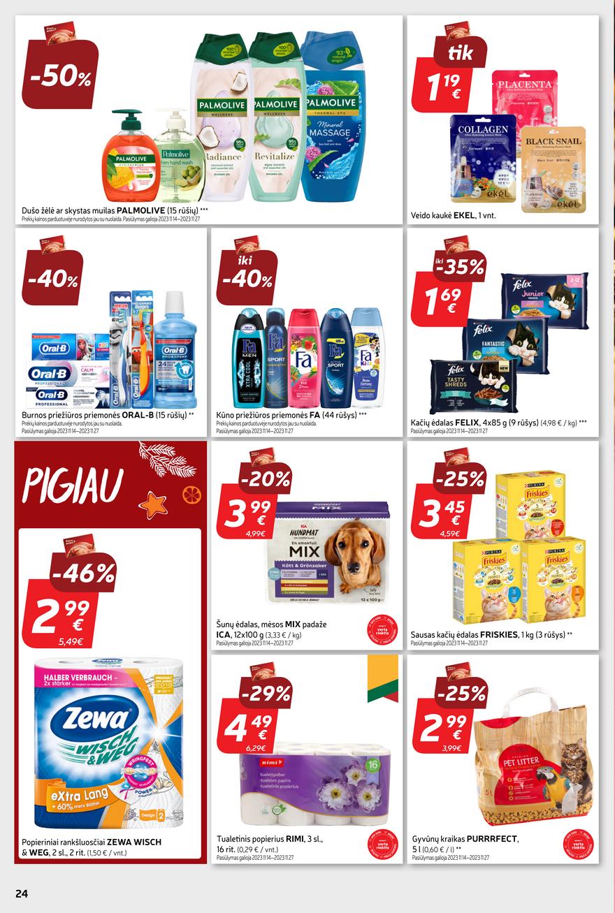 Rimi savaitinis leidinys akcijos nuo 
  2023-11-21 iki 
  2023-11-27 | Leidinukas.lt puslapis 24