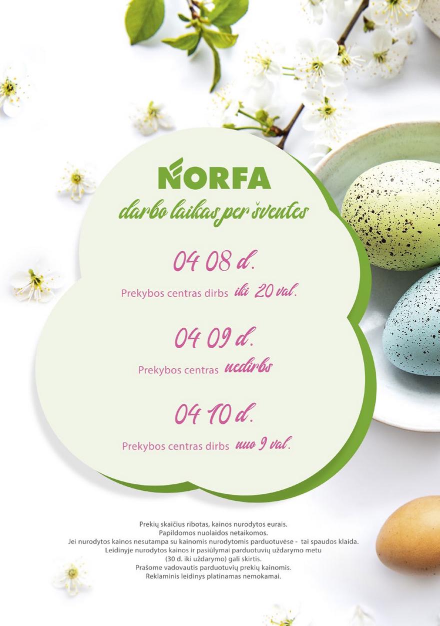 Norfos kaininis leidinys akcijos nuo 
  2023-03-28 iki 
  2023-04-11 | Leidinukas.lt puslapis 48