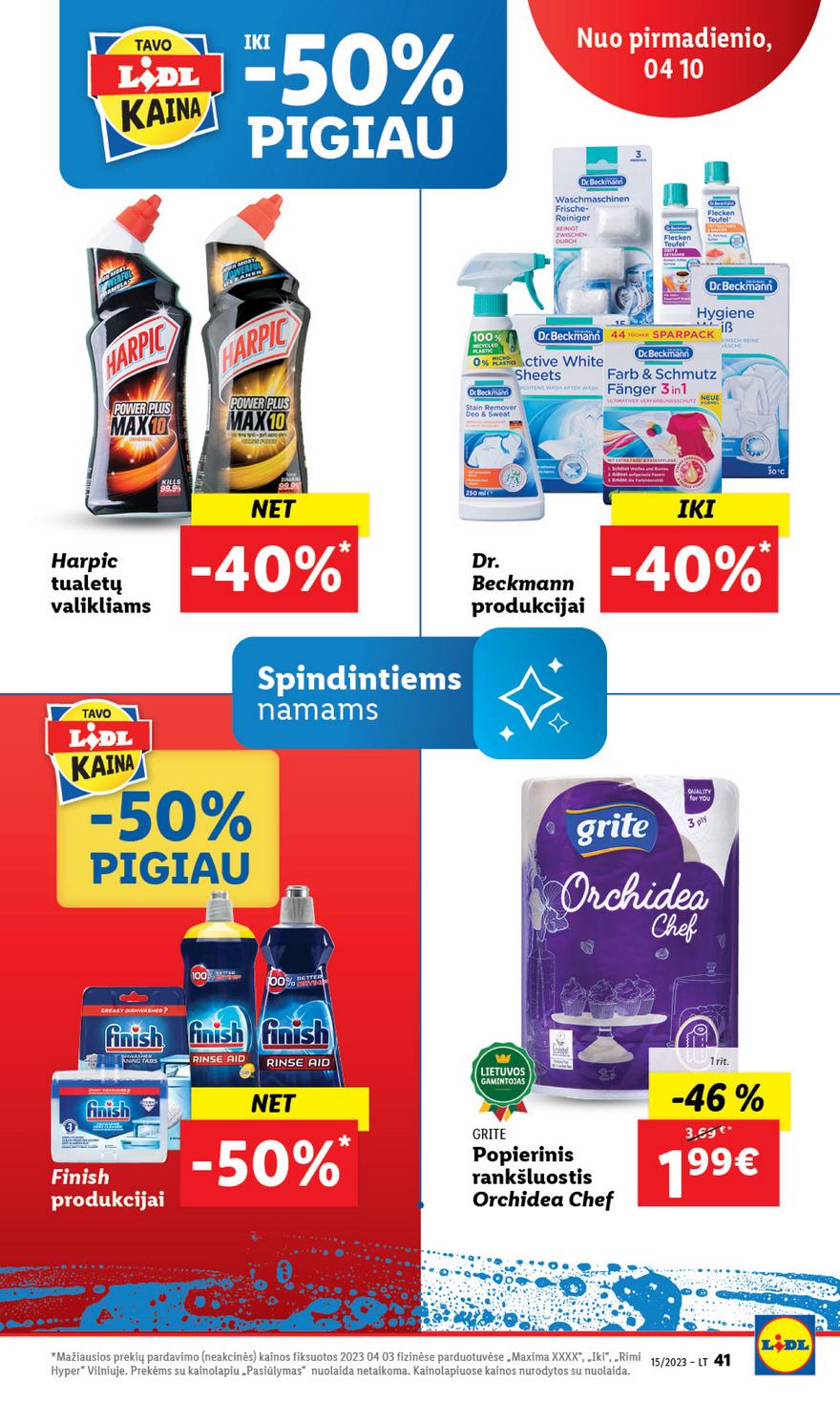 Lidl pasiūlymai akcijos nuo 
  2023-04-10 iki 
  2023-04-16 | Leidinukas.lt puslapis 41