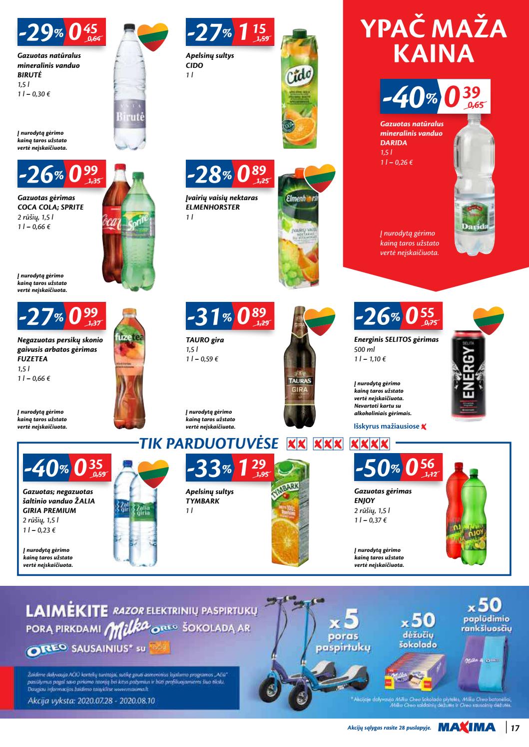 Maxima kaininis leidinys akcijos nuo 
  2020-07-28 iki 
  2020-08-03 | Leidinukas.lt puslapis 17