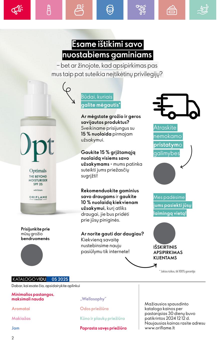 Oriflame katalogas akcijos nuo 
  2025-03-30 iki 
  2025-04-19 | Leidinukas.lt puslapis 2
