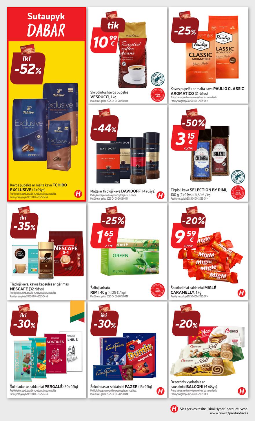 Rimi savaitinis leidinys 15 akcijos nuo 
  2025-04-08 iki 
  2025-04-14 | Leidinukas.lt puslapis 27