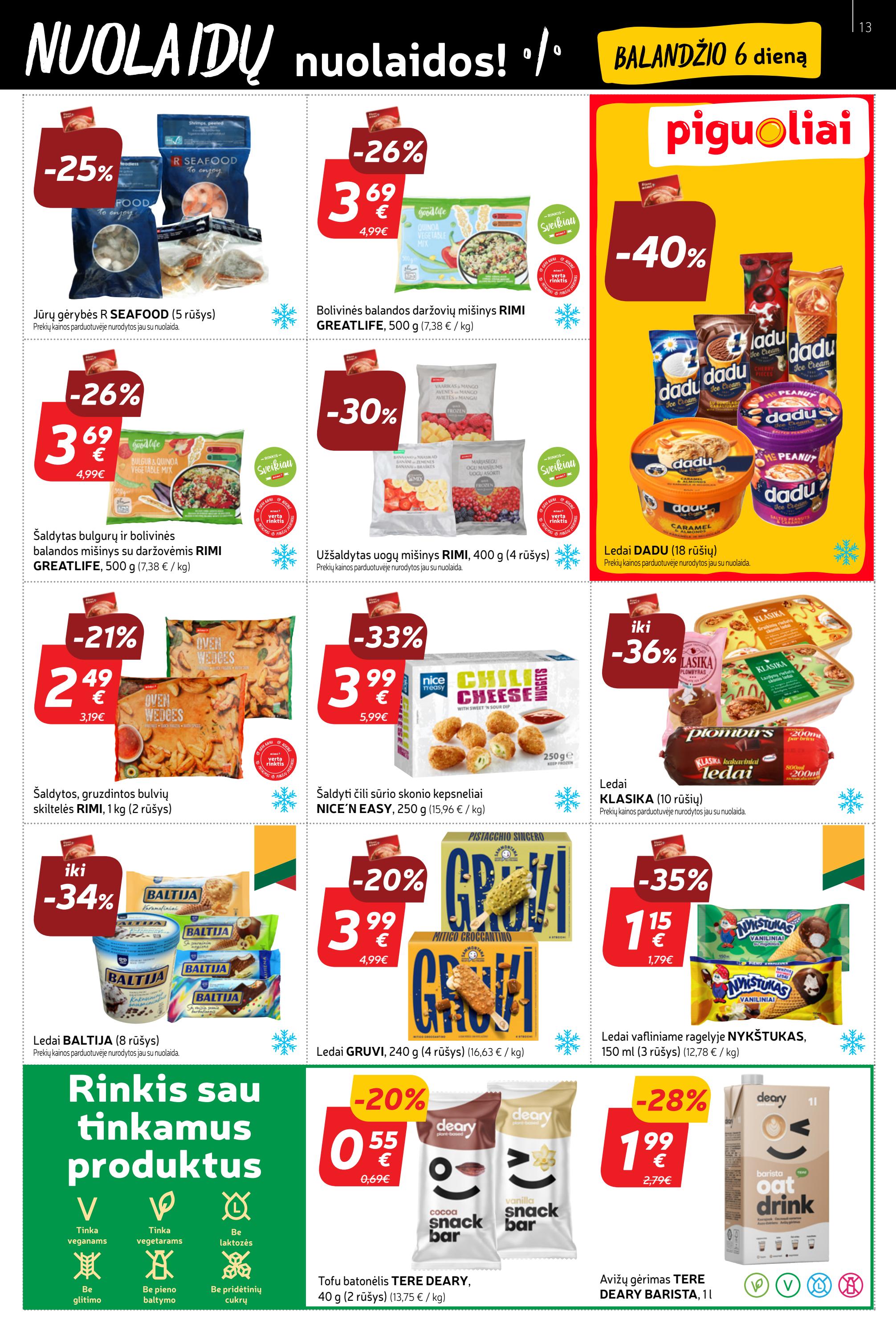 Rimi savaitinis leidinys akcijos nuo 
  2023-04-04 iki 
  2023-04-10 | Leidinukas.lt puslapis 13