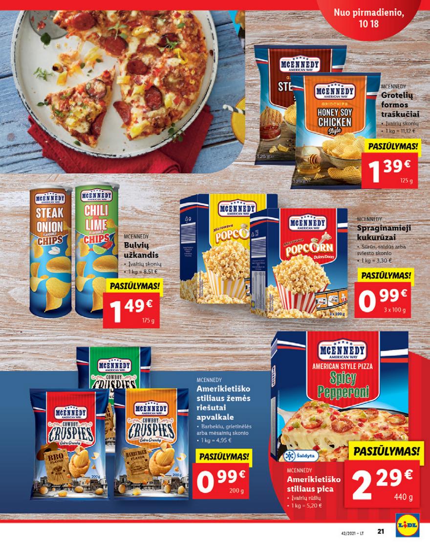 Lidl pasiūlymai akcijos nuo 
  2021-10-18 iki 
  2021-10-24 | Leidinukas.lt puslapis 21