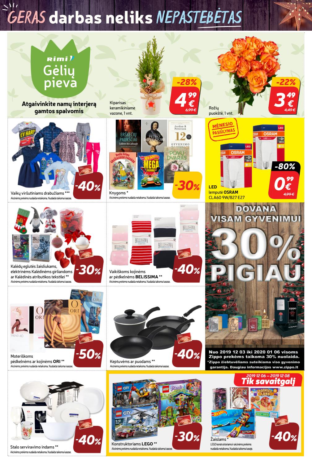 Rimi savaitinis leidinys akcijos nuo 
  2019-12-03 iki 
  2019-12-09 | Leidinukas.lt puslapis 23