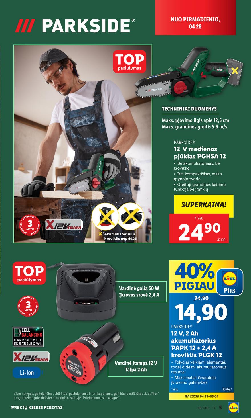 Lidl leidinys akcijos nuo 
  2025-04-28 iki 
  2025-05-04 | Leidinukas.lt puslapis 5