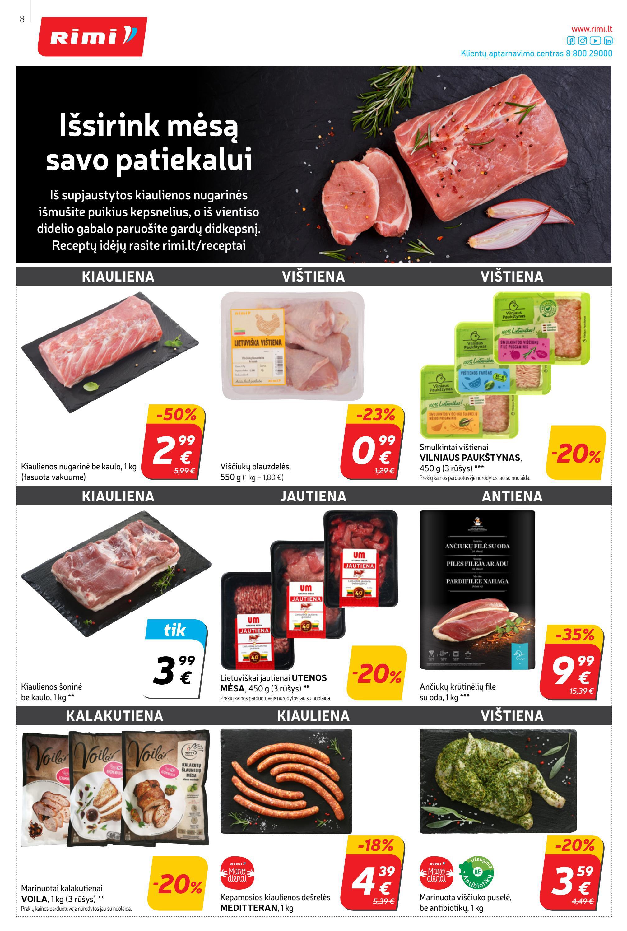 Rimi savaitinis leidinys akcijos nuo 
  2022-01-18 iki 
  2022-01-24 | Leidinukas.lt puslapis 8