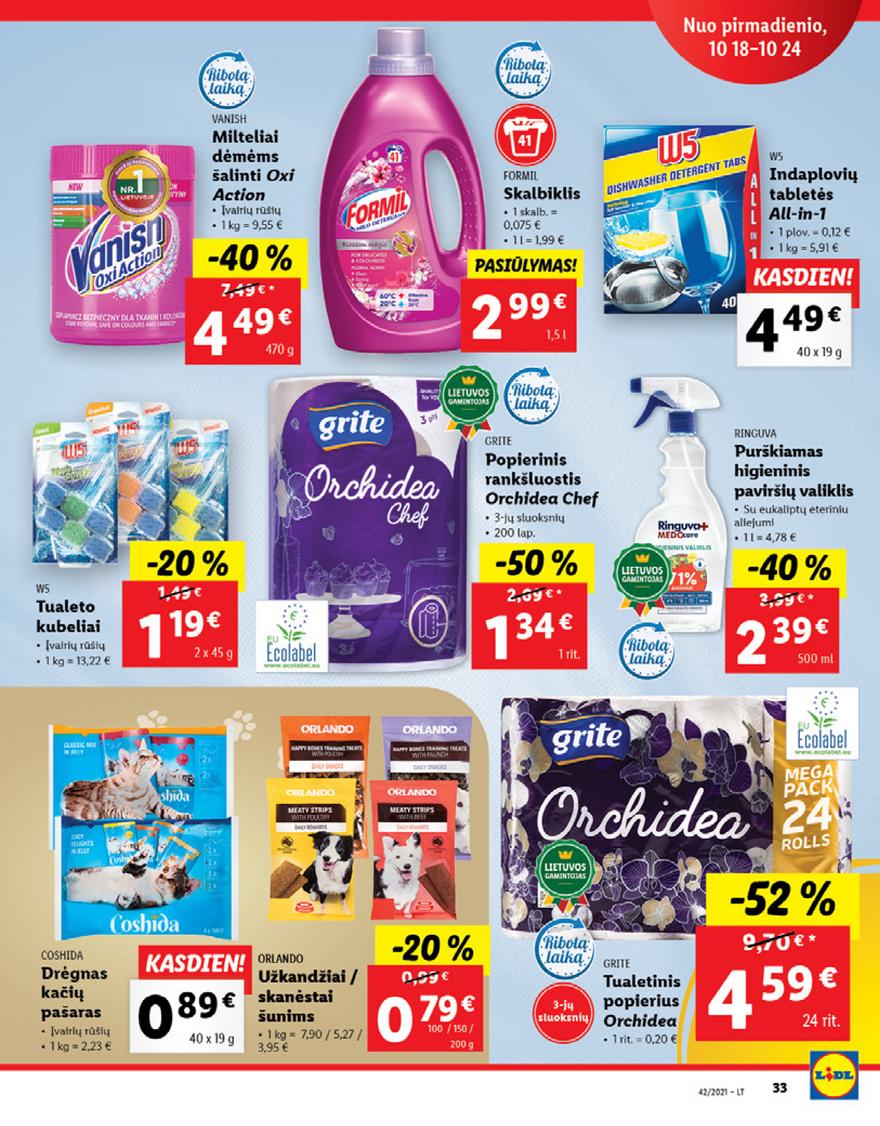 Lidl pasiūlymai akcijos nuo 
  2021-10-18 iki 
  2021-10-24 | Leidinukas.lt puslapis 33