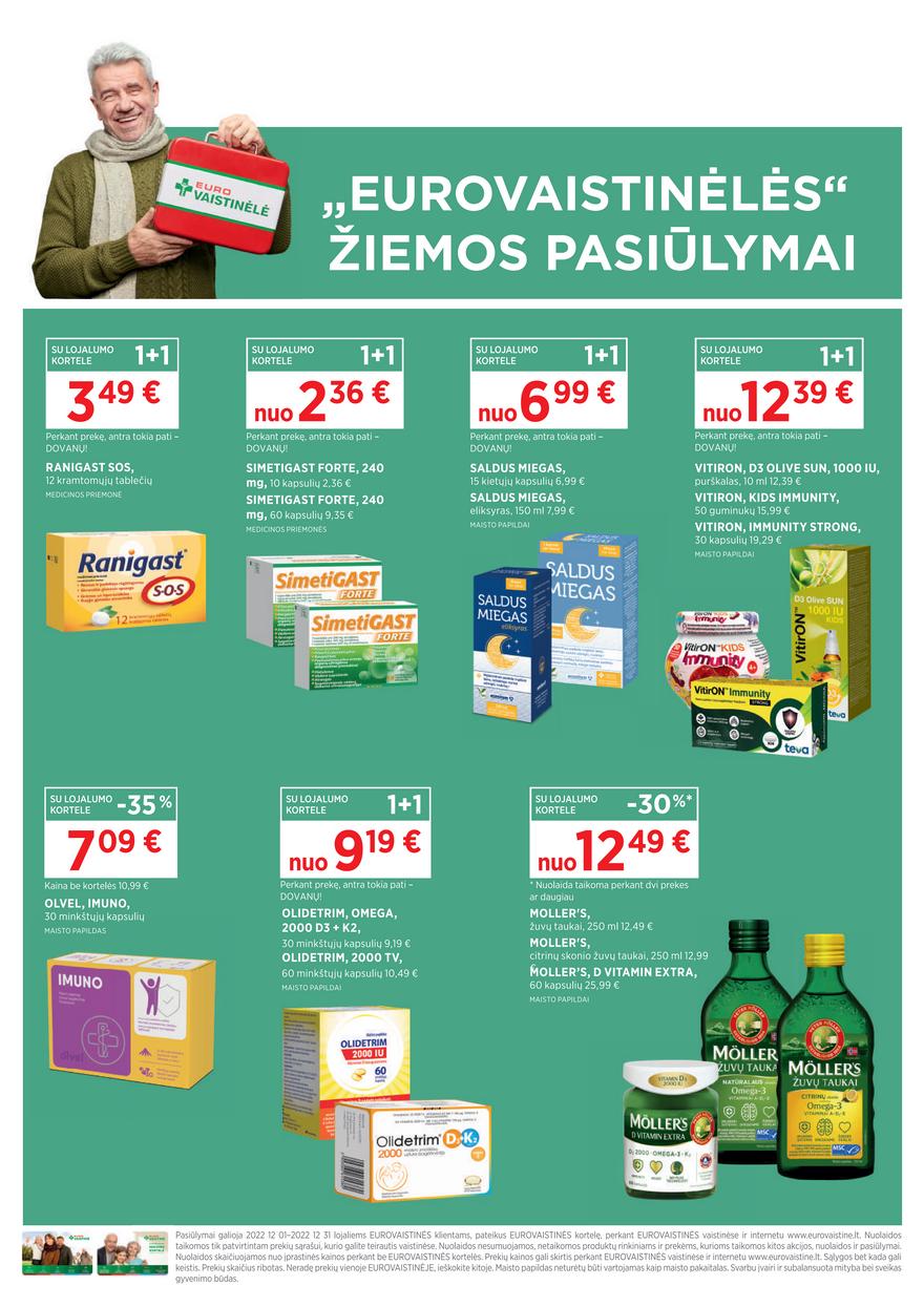 Euro vaistinė leidinys akcijos nuo 
  2022-12-01 iki 
  2022-12-31 | Leidinukas.lt puslapis 6