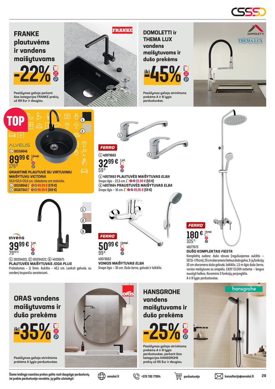 Senukai leidinys akcijos nuo 
  2025-06-18 iki 
  2025-07-14 | Leidinukas.lt puslapis 29