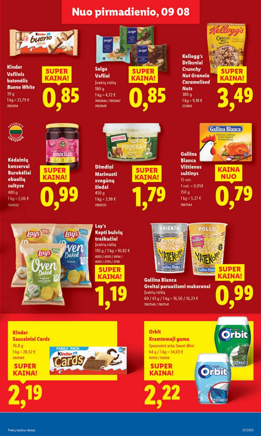 Lidl leidinys akcijos nuo 
  2025-09-08 iki 
  2025-09-14 | Leidinukas.lt puslapis 27