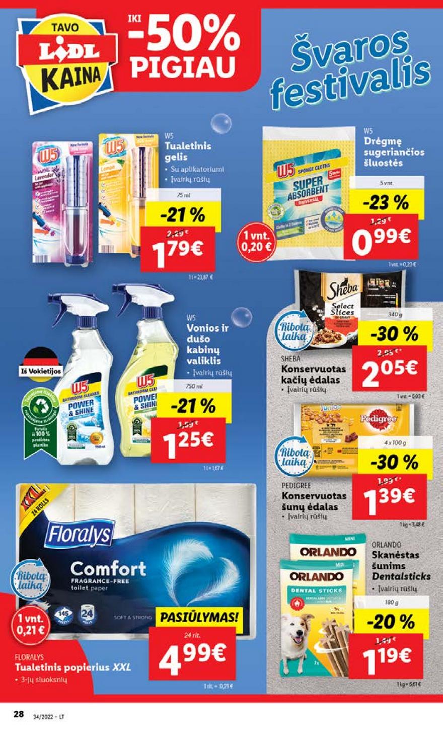 Lidl pasiūlymai akcijos nuo 
  2022-08-22 iki 
  2022-08-28 | Leidinukas.lt puslapis 28