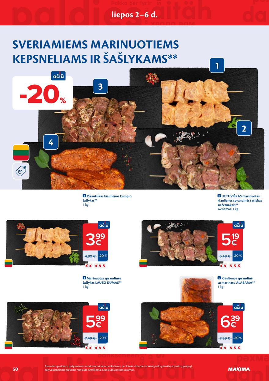 Maxima leidinys akcijos nuo 
  2026-06-30 iki 
  2026-07-06 | Leidinukas.lt puslapis 50