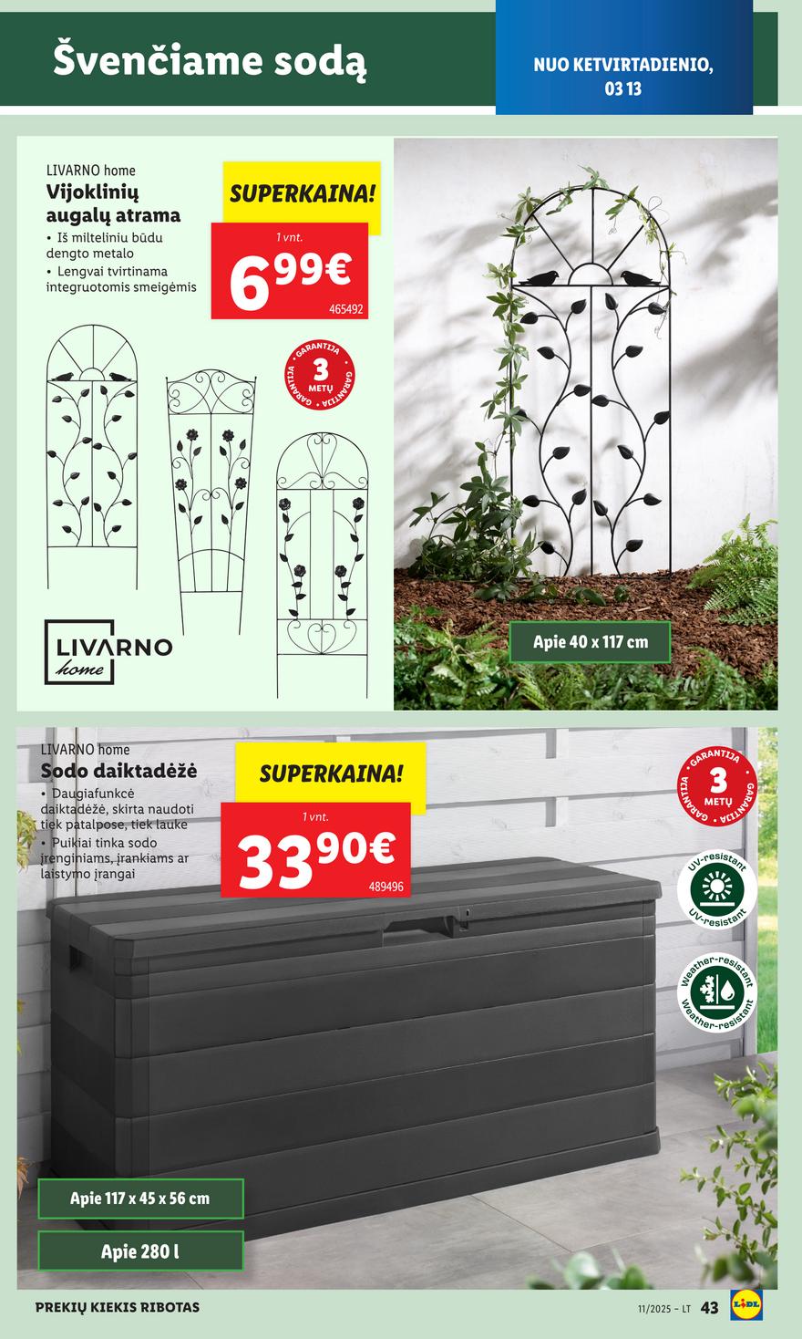 Lidl ne maisto leidinys akcijos nuo 
  2025-03-10 iki 
  2025-03-16 | Leidinukas.lt puslapis 45