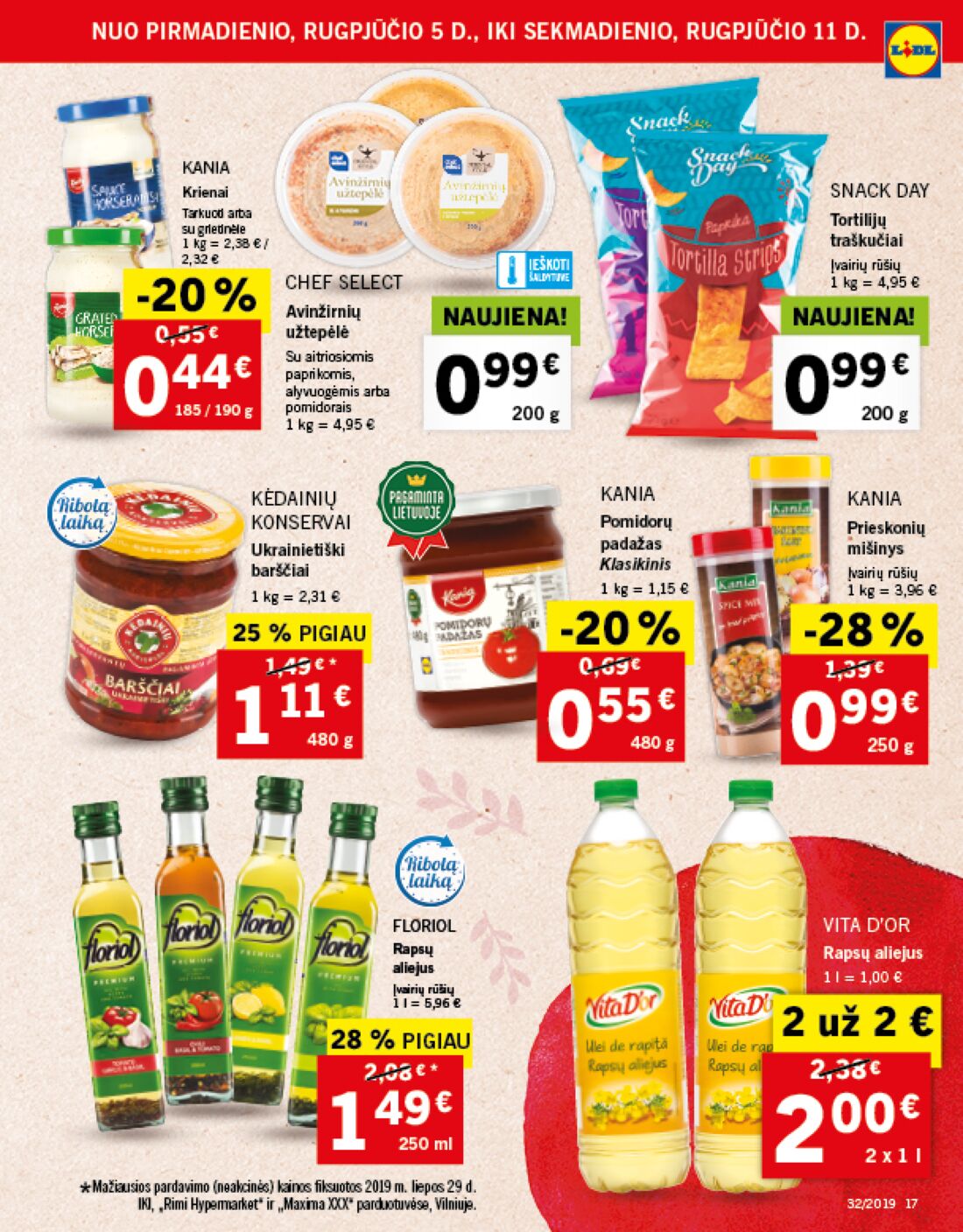 Lidl savaitinis leidinys akcijos nuo 
  2019-08-05 iki 
  2019-08-11 | Leidinukas.lt puslapis 17