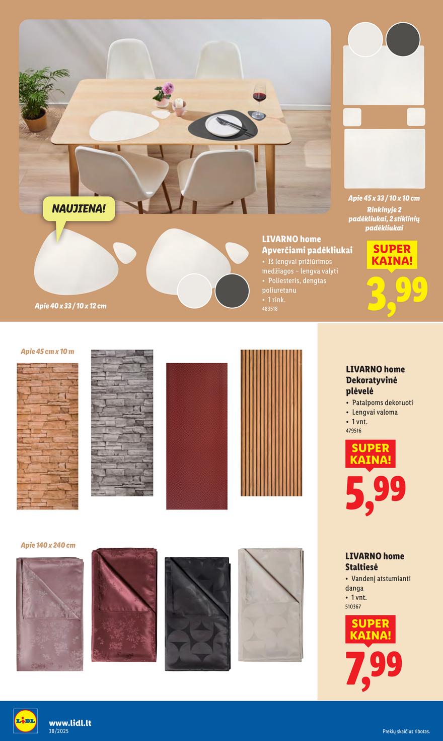 Lidl leidinys akcijos nuo 
  2025-09-15 iki 
  2025-09-21 | Leidinukas.lt puslapis 28