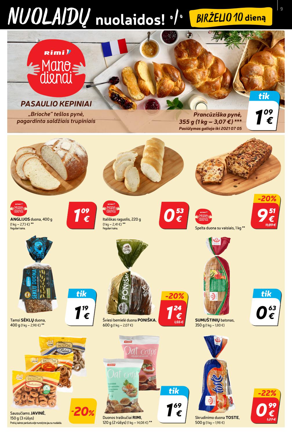 Rimi savaitinis leidinys akcijos nuo
2021-06-08 iki
2021-06-14 | Leidinukas.lt puslapis 9