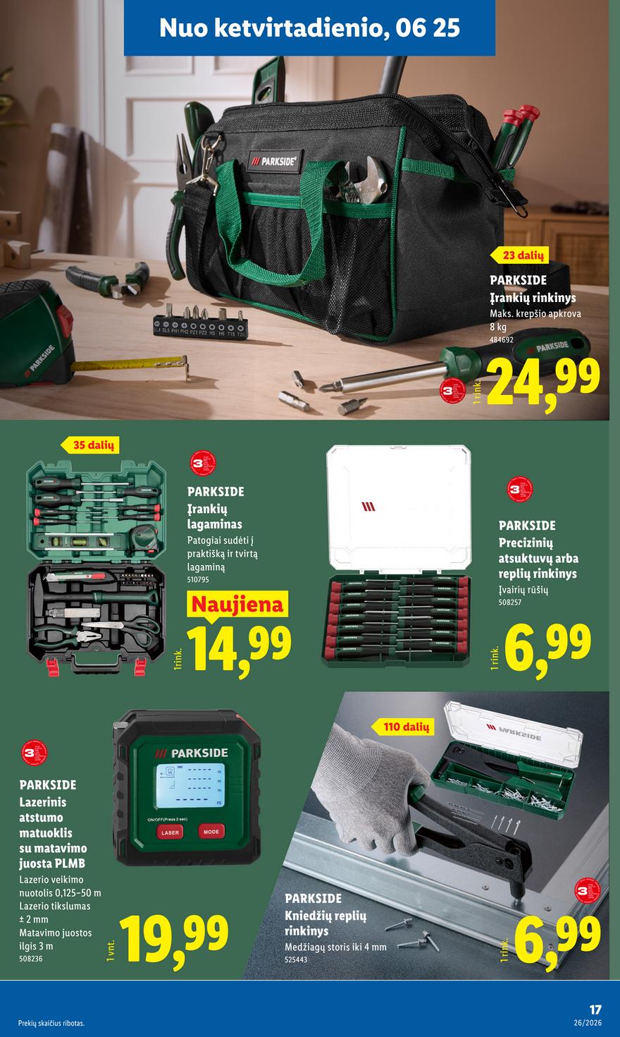 Lidl leidinys akcijos nuo 
  2026-06-22 iki 
  2026-06-28 | Leidinukas.lt puslapis 17