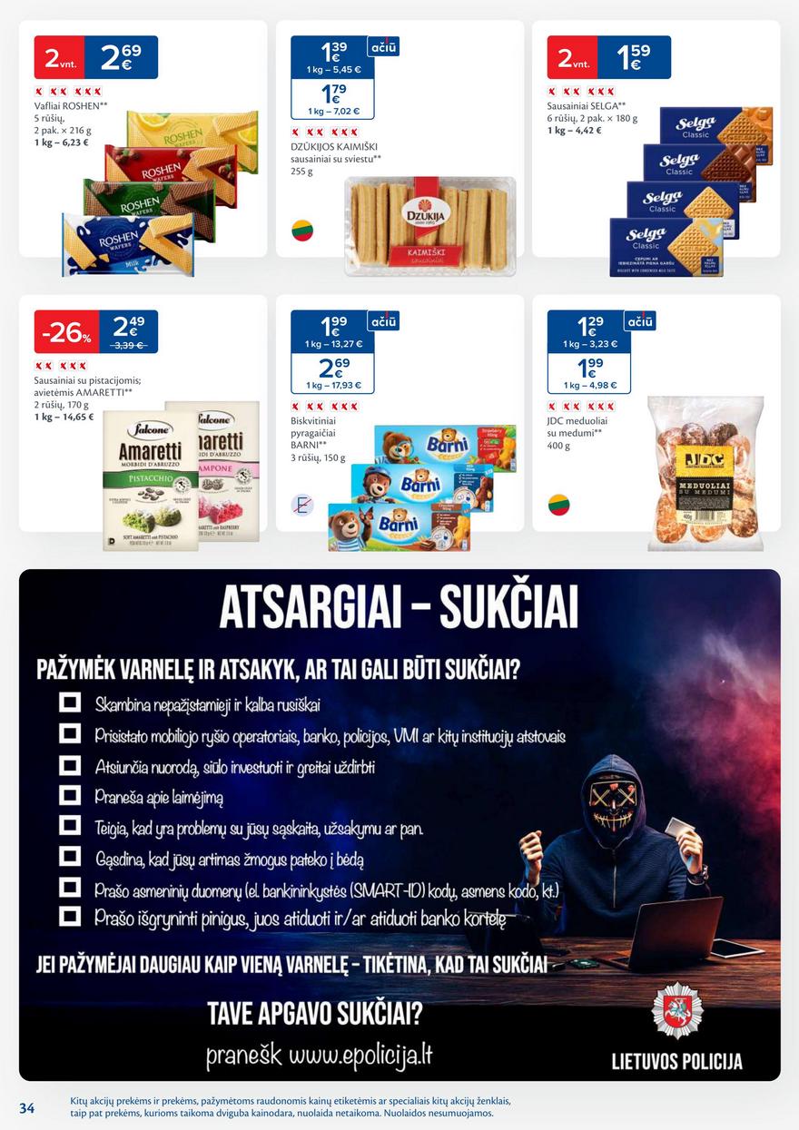 Maxima leidinukas akcijos nuo 
  2025-08-12 iki 
  2025-08-18 | Leidinukas.lt puslapis 34