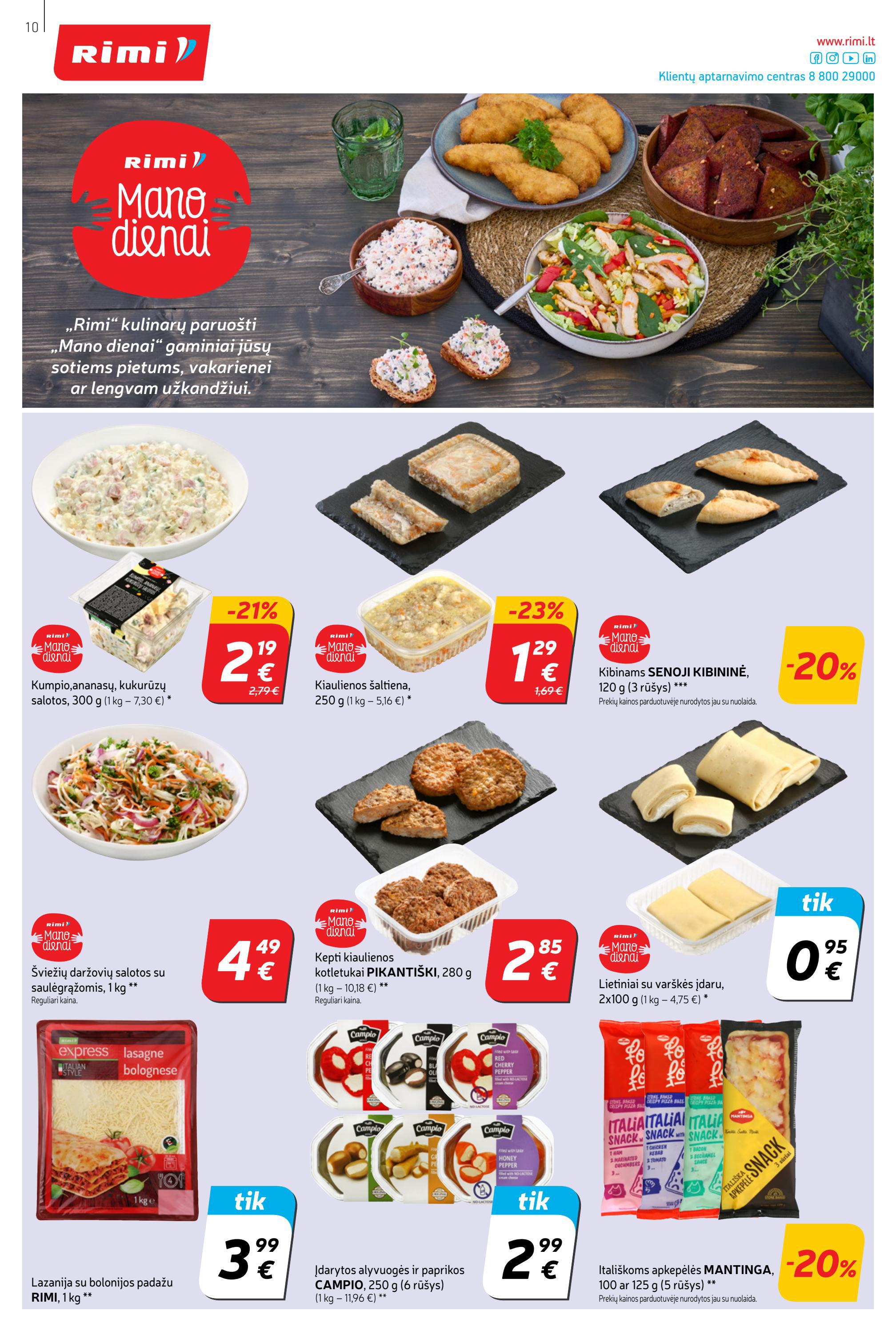 Rimi savaitinis leidinys akcijos nuo 
  2022-05-24 iki 
  2022-05-30 | Leidinukas.lt puslapis 10
