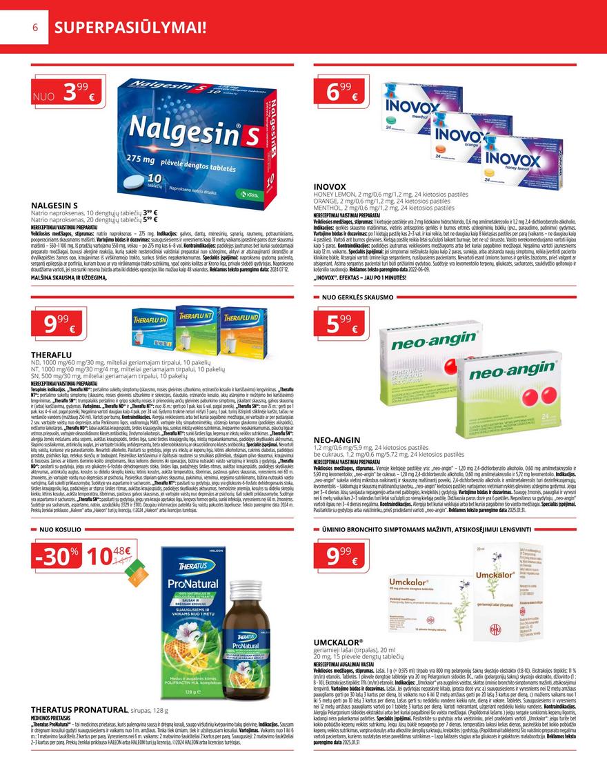 Gintarinės vaistinės leidinys akcijos nuo 
  2026-03-01 iki 
  2026-03-31 | Leidinukas.lt puslapis 6