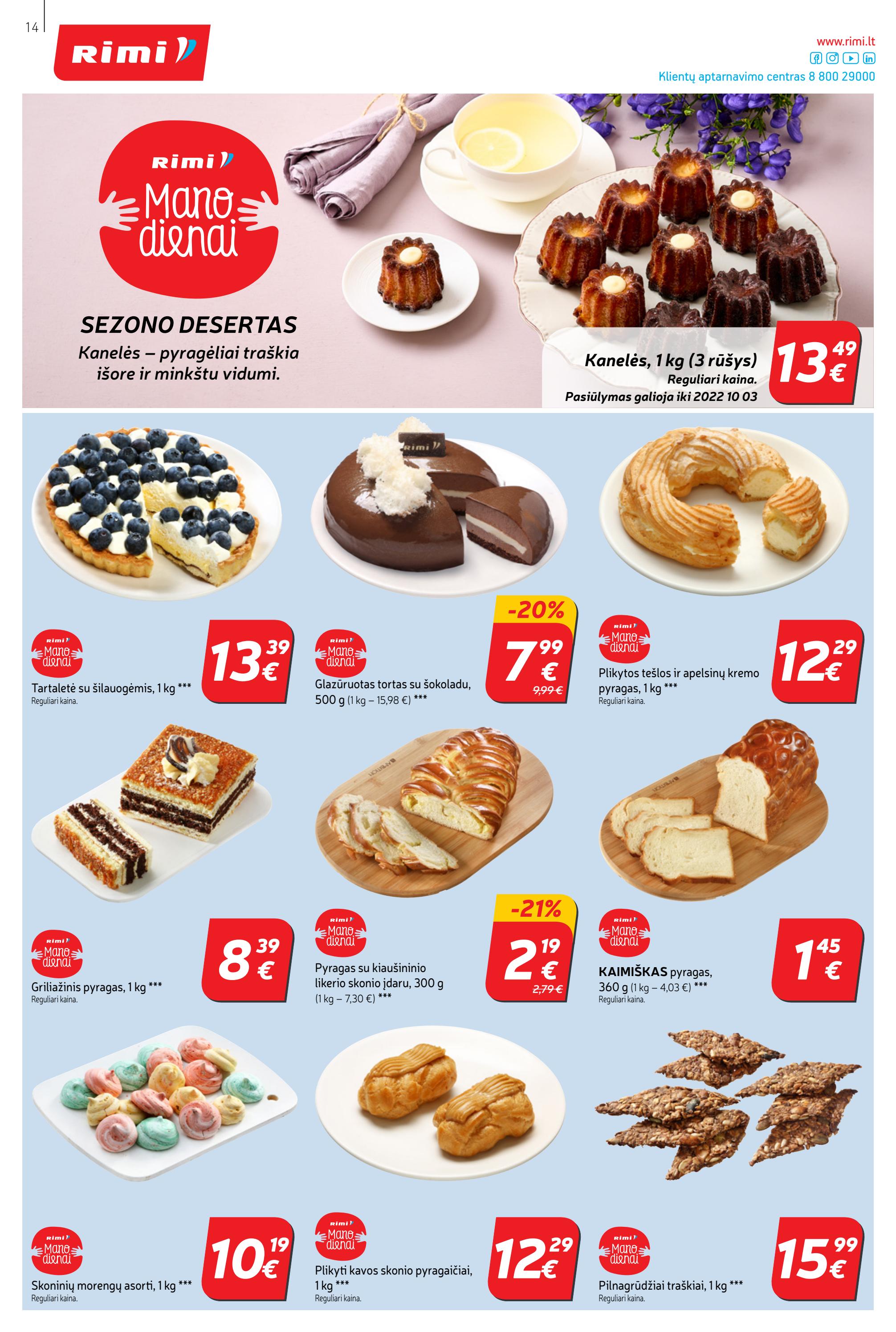 Rimi savaitinis leidinys akcijos nuo 
  2022-09-06 iki 
  2022-09-12 | Leidinukas.lt puslapis 14
