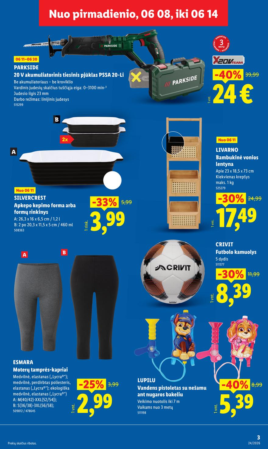 Lidl leidinys naujas akcijos nuo 
  2026-06-08 iki 
  2026-06-14 | Leidinukas.lt puslapis 3