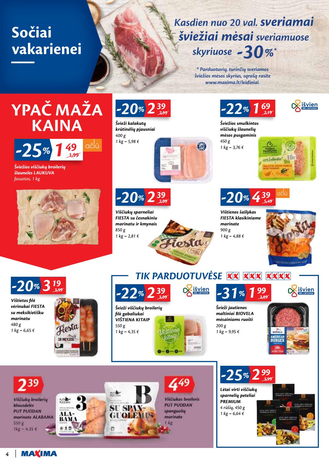 Maxima kaininis leidinys akcijos nuo 
  2020-10-06 iki 
  2020-10-12 | Leidinukas.lt puslapis 4