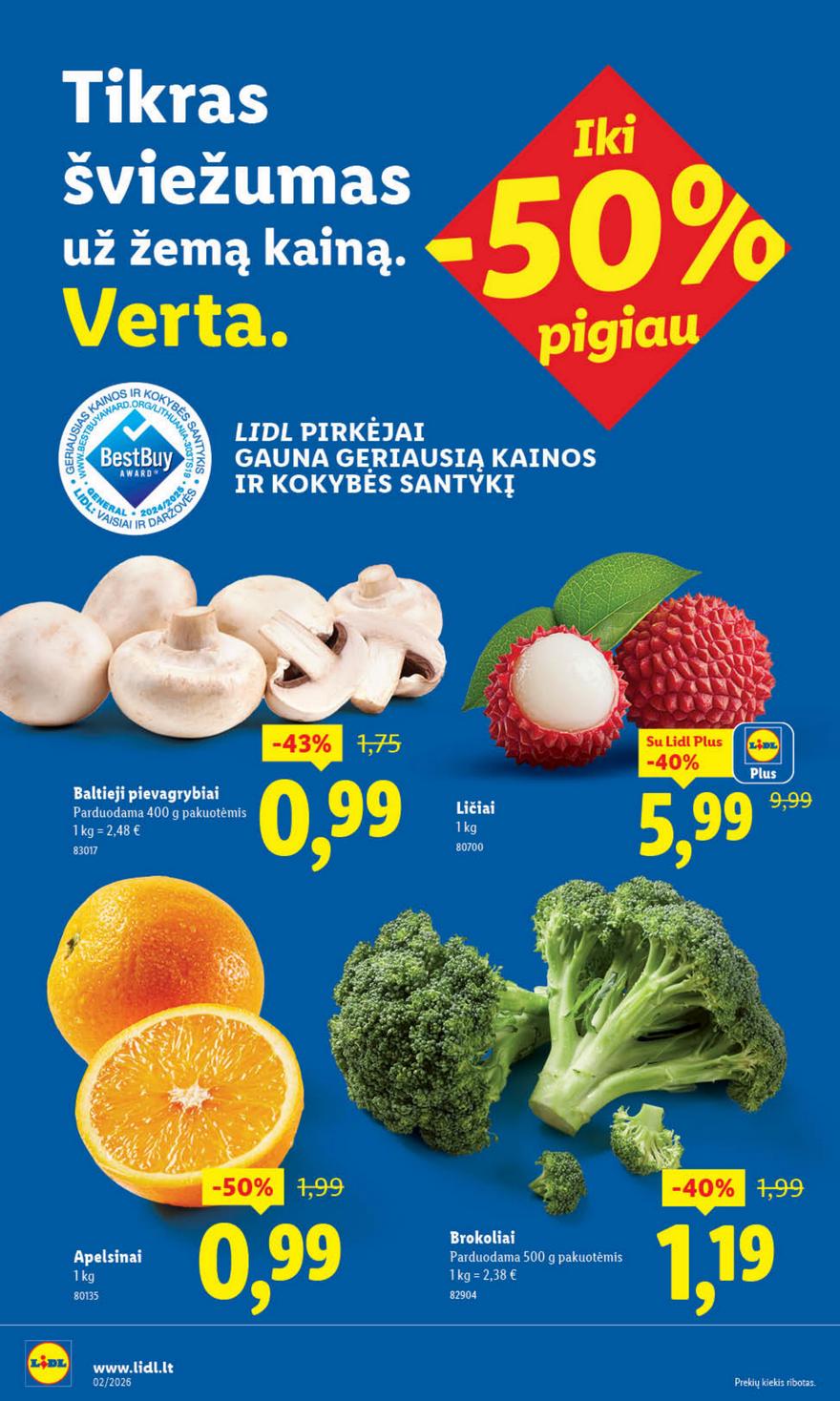 Lidl leidinys akcijos nuo 
  2026-01-05 iki 
  2026-01-11 | Leidinukas.lt puslapis 20